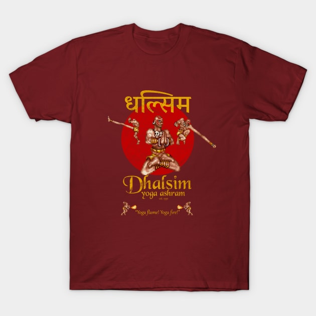 Dhalsim Yoga Ashram T-Shirt by NLeseul